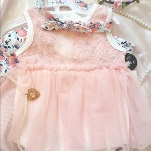 NICOLE MILLER Baby Girl 3 Piece Set. 6-9 Month